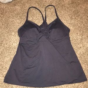 Athleta dark gray Tankini Swim Top medium